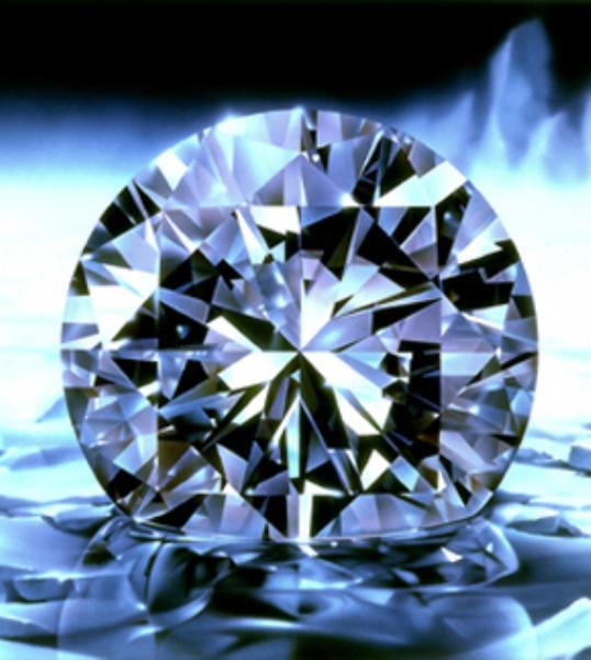Round cut diamond