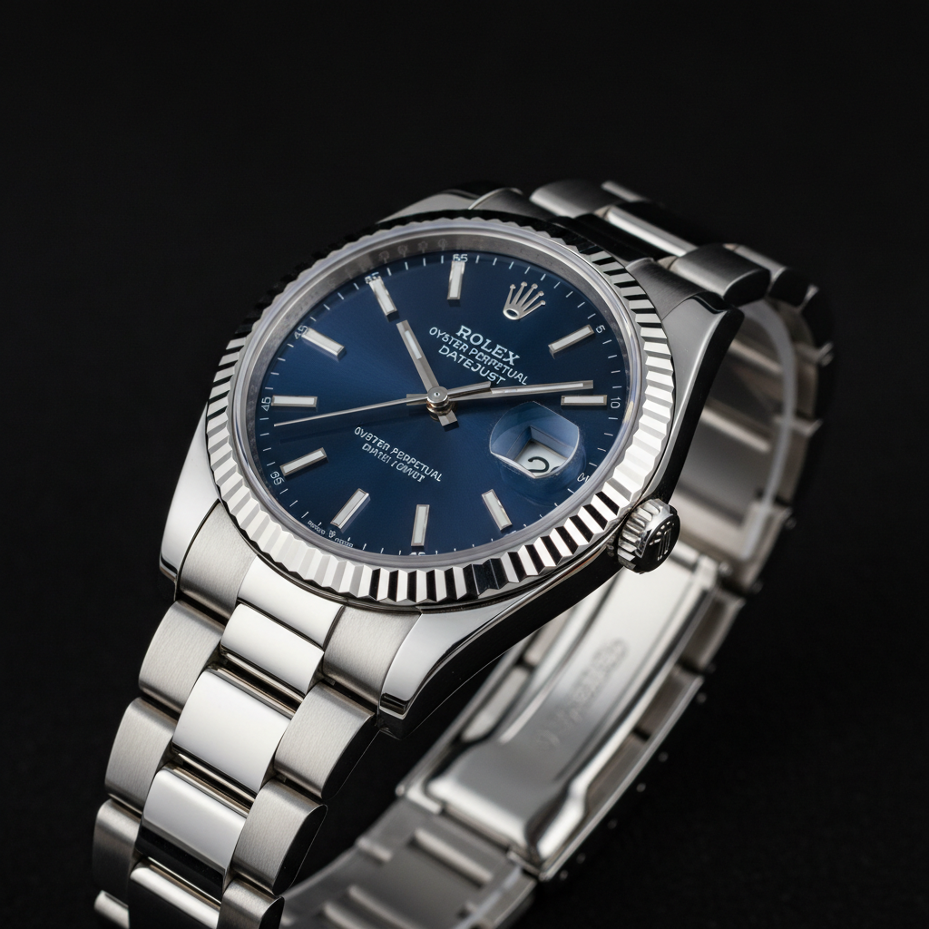 Datejust stainless steel blue dial